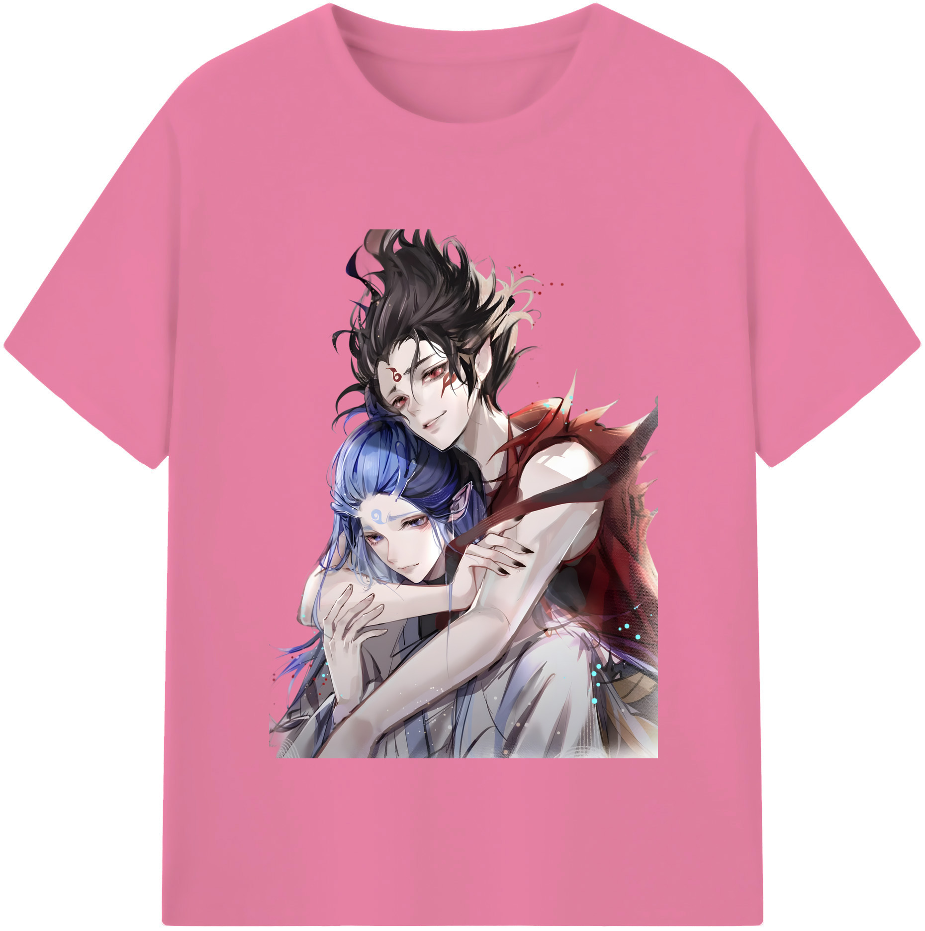 （画像用） Ne Zha 2 ナタ 魔童の大暴れ 綿100％半袖Tシャツ（フロントプリント）
